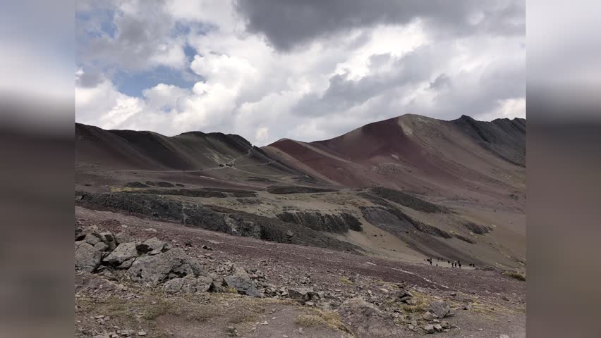 Multi-color at Rainbow Mountain (Vinicunca) in Peru, South America