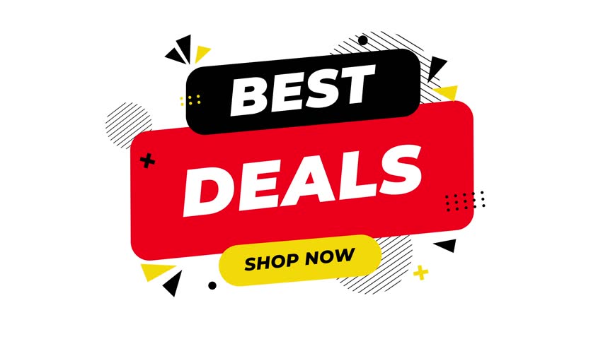 Colorful special sale banner with modern flat design, bold typography, and geometric memphis elements, perfect for sales, discounts, and marketing campaigns.