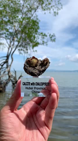 Calcite with Chalcopyrite from China