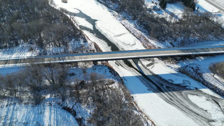 Bridge near Crookston MN in December 