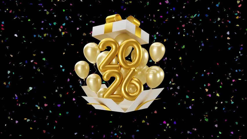 This premium animation features Happy New Year 2026 golden balloon-style numbers floating on a dark festive background. The luxurious gold elements give a high-end celebration feel, perfect for corporate events, luxury brand promotions, and exclusive New Year campaigns.
Ideal for New Year countdowns, party promos, YouTube intros, Instagram reels, and TV commercials, this video instantly grabs attention. The sparkling highlights and smooth motion enhance the festive atmosphere, making it suitable for both personal and professional projects.
This video is especially useful for brands targeting premium audiences, event organizers, and marketers looking for a bold yet elegant New Year visual. It represents celebration, success, and excitement, making it a powerful asset for welcoming 2026.