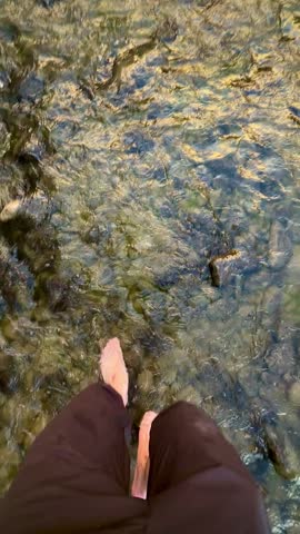 Wading Through the Rio Grande River (Big Bend National Park, Texas, USA)