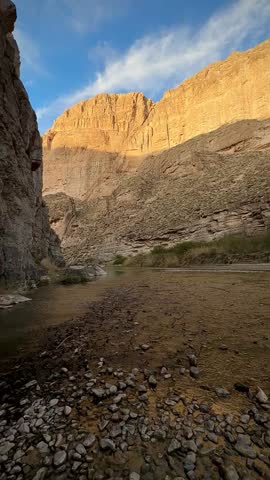 View of the Rio Grande River During Golden Hour (Big Bend National Park, Texas, USA)