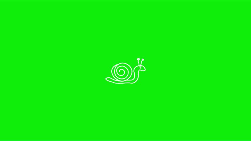 Cute Snail Animation, Perfect for children’s content, educational videos, storytelling, eco-themed projects, cartoons, presentations, and social media animations. Animation, green screen background. 