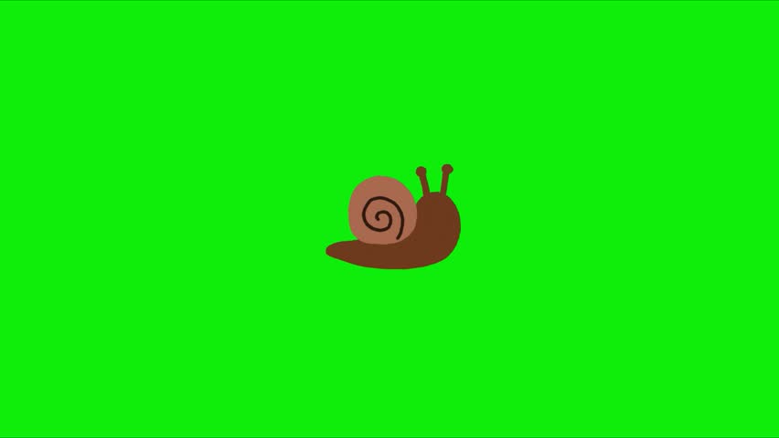 Cute Snail Animation, Perfect for children’s content, educational videos, storytelling, eco-themed projects, cartoons, presentations, and social media animations. Animation, green screen background. 