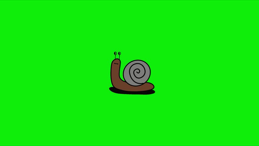 Cute Snail Animation, Perfect for children’s content, educational videos, storytelling, eco-themed projects, cartoons, presentations, and social media animations. Animation, green screen background. 