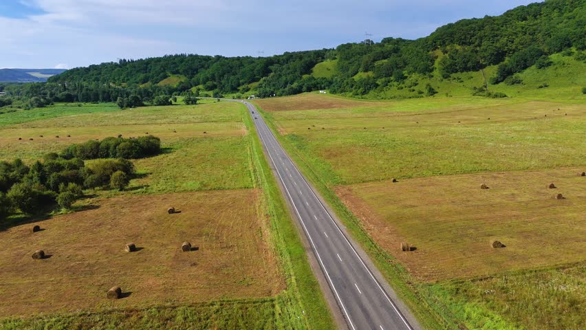 A road in the countryside in the mountains