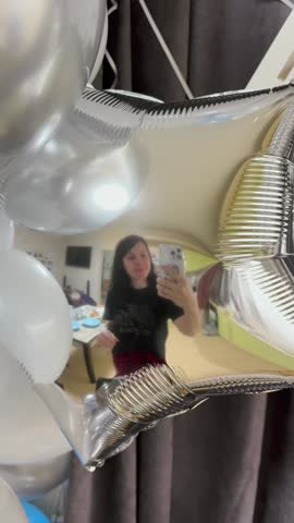 Happy Birthday Banner on Curtain Background.