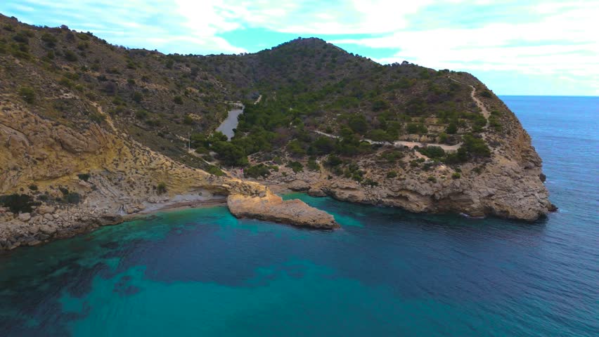 Aerial view of Benidorm, Alicante province, Valencian Community, Spain