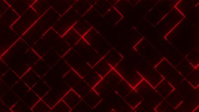 Video of red neon lines creating geometric shapes on black background - Powered by Shutterstock - Get 15% off with code: PIKWIZARD15
