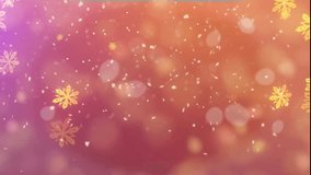 Festive Golden Snowflake Sparkle Animation with Glowing Bokeh Light Particles on Warm Red Background Seamless Loop 
 - Powered by Shutterstock - Get 15% off with code: PIKWIZARD15