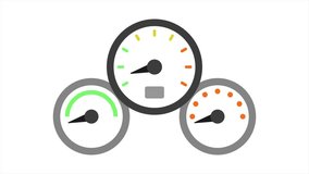 digital dashboard, speedometer gauge animated motion graphics - Powered by Shutterstock - Get 15% off with code: PIKWIZARD15