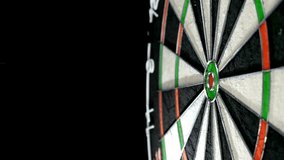 Animated dart hitting the center of a dartboard, symbolizing success, goal achievement, accuracy, and business targets. Ideal for marketing, motivation, strategy, and achievement-focused projects. - Powered by Shutterstock - Get 15% off with code: PIKWIZARD15
