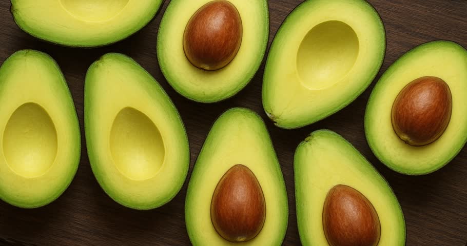 Avocado Fruit Background on Table