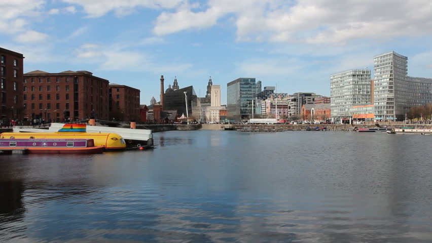 Liverpool - city in Merseyside county of North West England (UK). Albert Dock, part of UNESCO World Heritage Site.