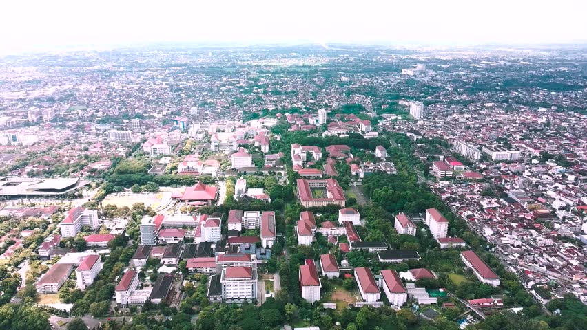 Wide Aerial Drone View of Expansive Urban City Landscape Showing Dense Residential Development