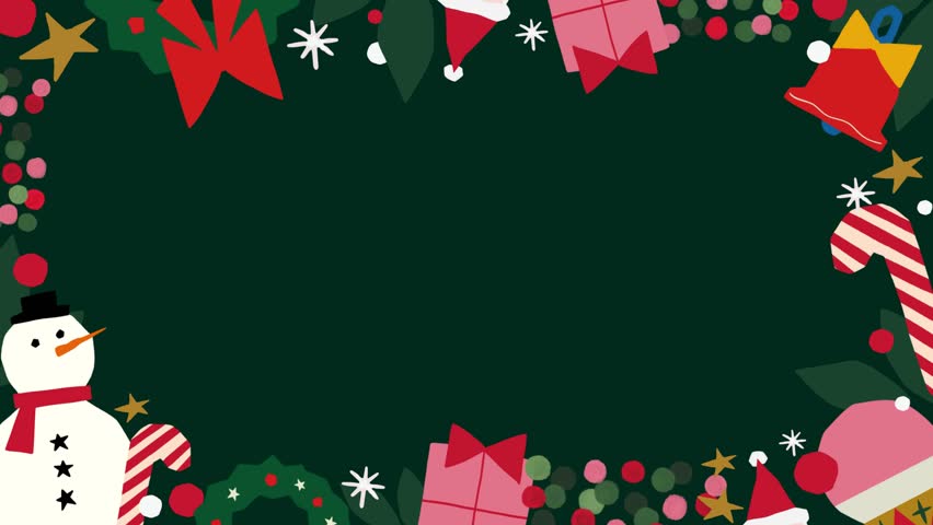 Animated Paper Cut Christmas Frame