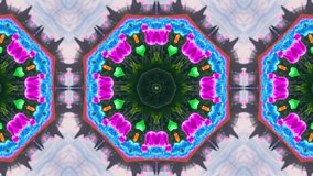 Kaleidoscopic Floral Pattern: Colorful and Geometric Animation of Spring Blooms - Powered by Shutterstock - Get 15% off with code: PIKWIZARD15
