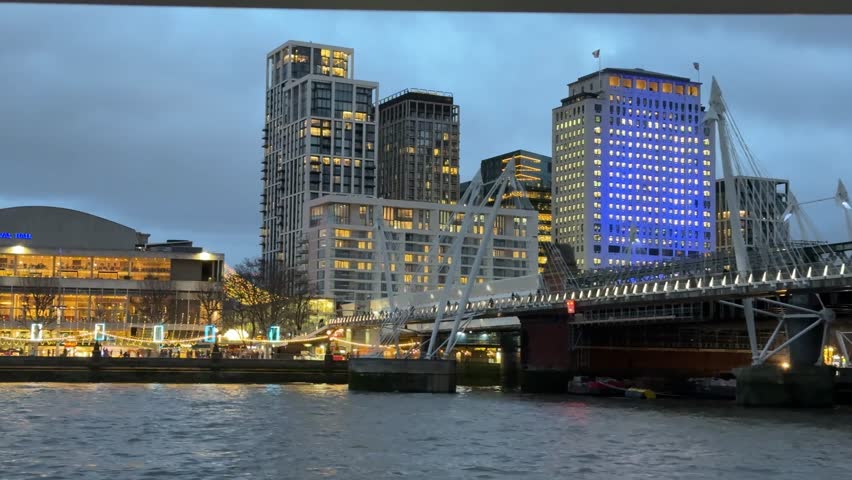 Evening cityscape of london
