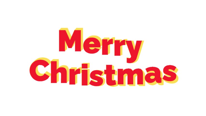 Golden Glow Merry Christmas Text Title Animation Loop