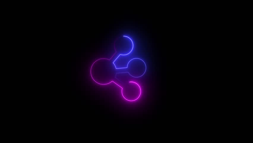 the share golden and purple color animation saber video