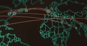 Global hacking threats displayed on digital map - Powered by Shutterstock - Get 15% off with code: PIKWIZARD15