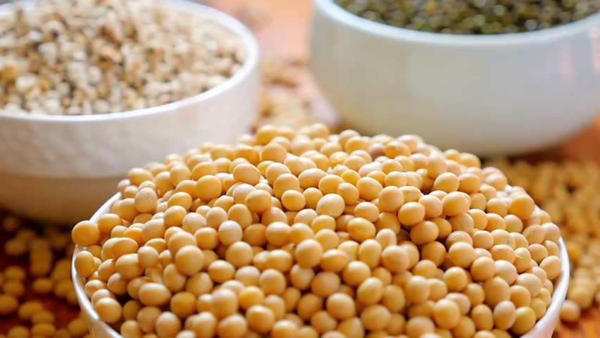 soybean soya beans diet closeup plate background ingredient fresh vegetarian protein healthy soy bean