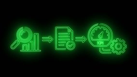 Data Analysis and Performance Reporting Workflow Animation Showing Metrics Review and Insight Generation - Powered by Shutterstock - Get 15% off with code: PIKWIZARD15