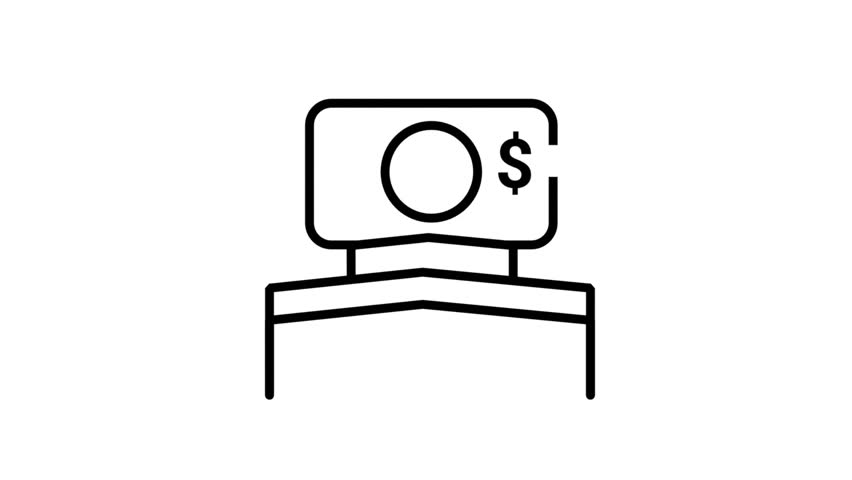 Animated sleeping person and dollar icons. Motion finance icons. Animated finance icons suitable for web, industry, and entertainment.