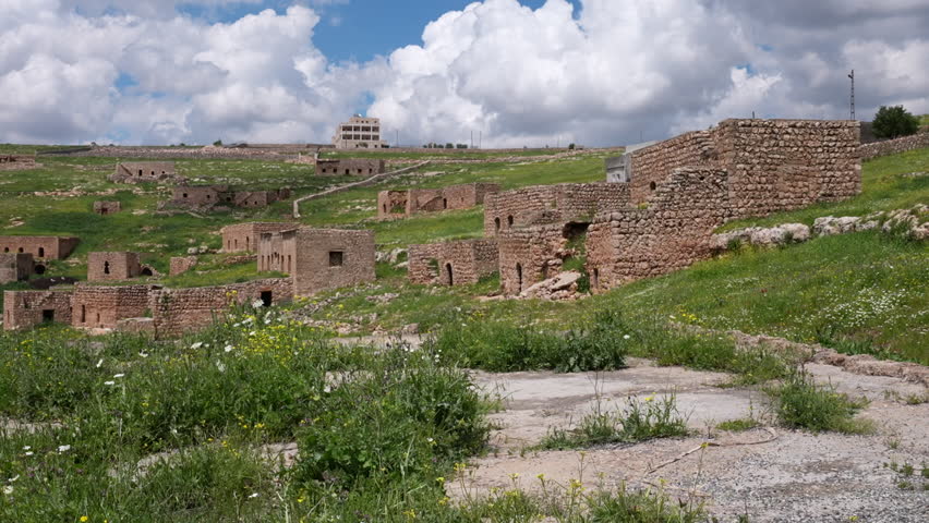 Historic stone houses, Yazidi village, Midyat mountains