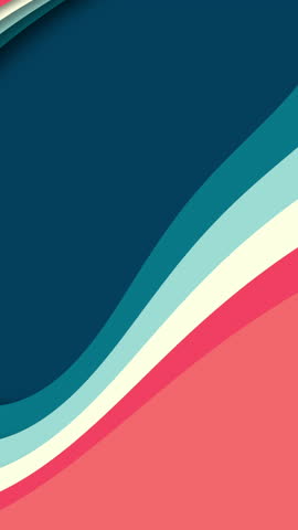Colorful Layered Design, Dynamic Coral And Teal Wave Layers Featuring Smooth Curves And Delicate Shadow Details For Various Media Use