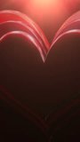 Shiny Layered Heart, Luxurious Cinematic Depiction Of Glossy Layered Heart Set Against Dark Backdrop For Branding And Logos - Powered by Shutterstock - Get 15% off with code: PIKWIZARD15