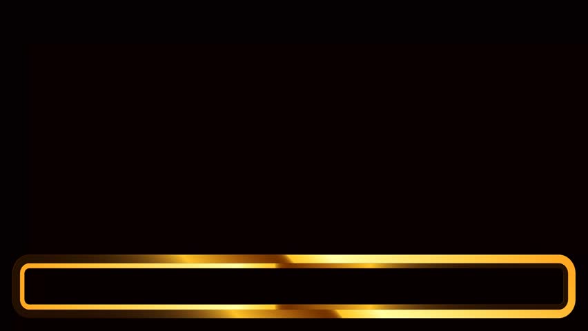 overlay lower third with black and gold background