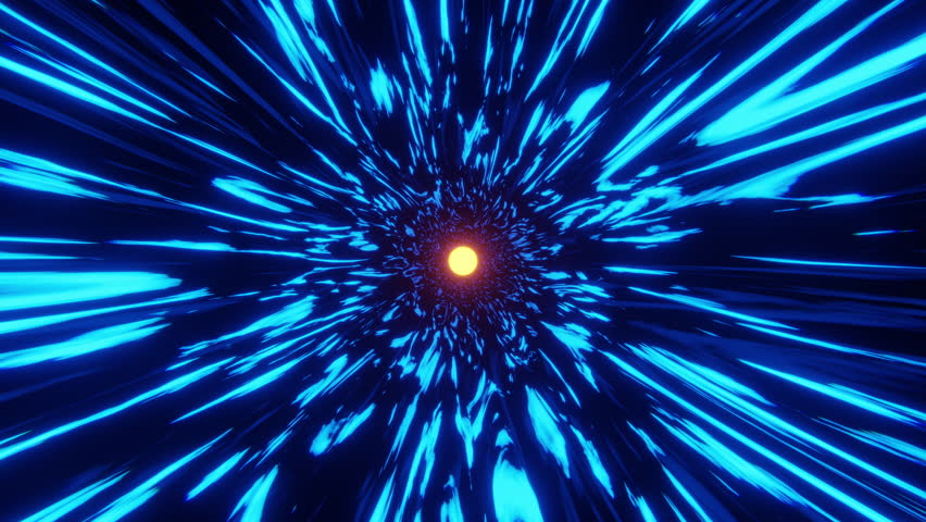 A perfect seamless loop of a speed lines tunnel with an organic cartoon look, or flying through space in an abstract animated star field. 240 frames, 8 seconds at 30 fps.