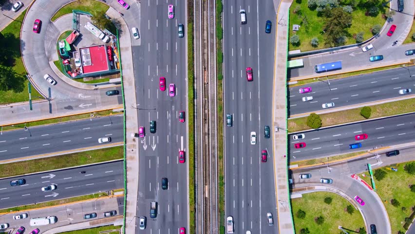 Mexico City, Detour, Aerial View, Transportation