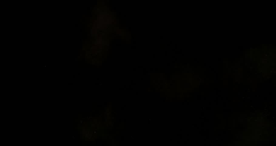 Super slow motion sandstorm and dust blizzard effect with airborne sand and fine particles, filmed at 500 fps on a high-speed camera. Isolated on black background, ideal as realistic VFX overlay.