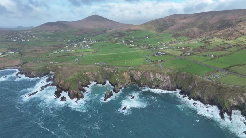 Ireland Epic Locations rugger coast of Dingle Kerry with Dounquin Harbour rugged landscapes of Ireland