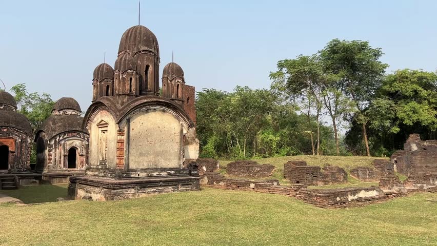 Ruins of temple at Pathra at Midnapore, India
