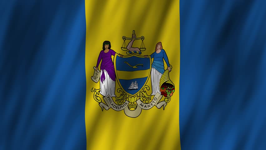 Explore the Philadelphia flag and symbol of the state of Delaware in the USA