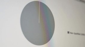 Extreme close-up of a computer monitor displaying a pie chart for investment portfolio distribution, illustrating finance, business analytics, and data visualization. - Powered by Shutterstock - Get 15% off with code: PIKWIZARD15