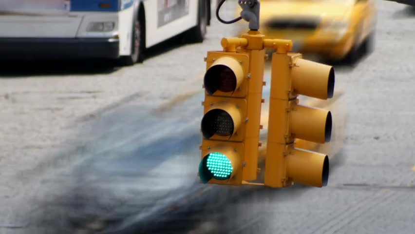 Time-lapse of NYC street lights at night, capturing the vibrant energy, urban motion, and dynamic cityscape of New York City streets.