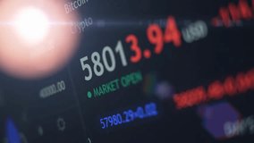 High-tech view monitoring live cryptocurrency prices, featuring digital interface, lens flare, and futuristic financial analytics visuals. - Powered by Shutterstock - Get 15% off with code: PIKWIZARD15