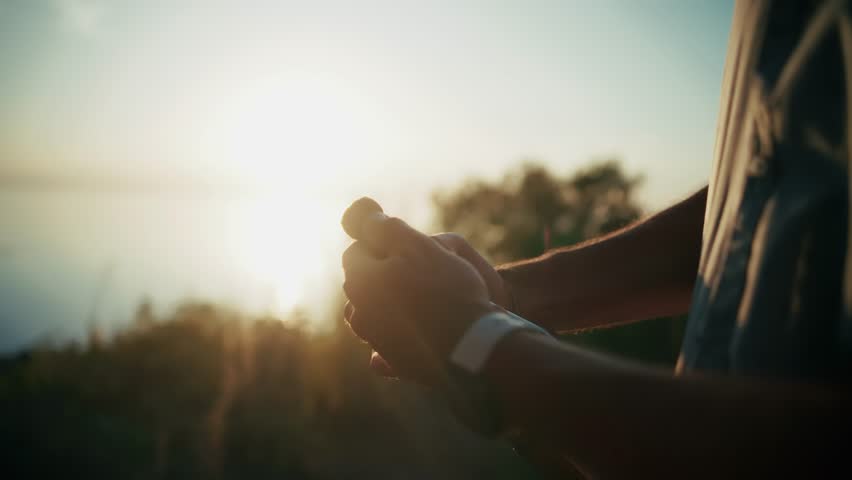 Opening Bottle Of Champagne At Sunset, Sparkling Wine Celebration. Special Occasion Party. Popping Cork Of Alcohol Beverage. Anniversary And Holiday Cheers. Luxury Lifestyle And Romance. Romantic Date