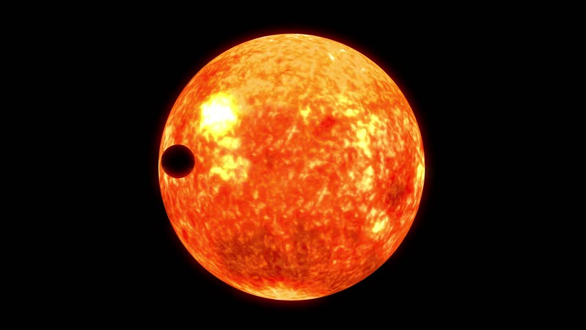 Comparison of the Sun and Jupiter. 3d Animation work.