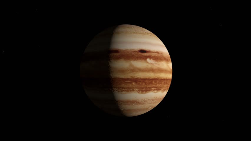Jupiter is approaching 4K. 3d Animation