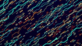 Digital Circuit Board Background With Glowing Lines And Data Flow. High-tech Abstract Network, Seamless Loop For Ai, Big Data, And Cyber Security Concepts.futuristic Digital Circuit Board Animation - Powered by Shutterstock - Get 15% off with code: PIKWIZARD15