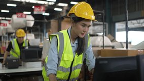 Blue collar workers are working at warehouse. Logistics, transportation. - Powered by Shutterstock - Get 15% off with code: PIKWIZARD15