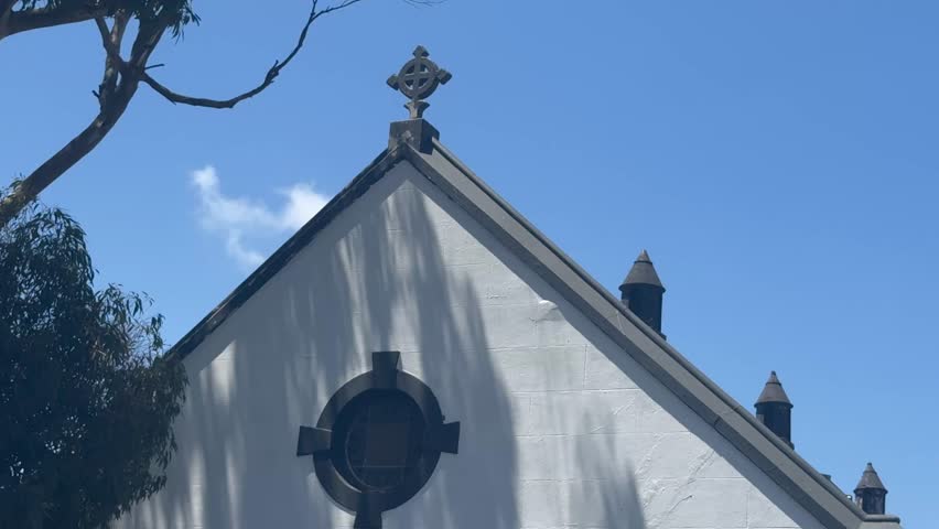 An old abandoned church building in Observatory, a suburb of Cape Town, South Africa.