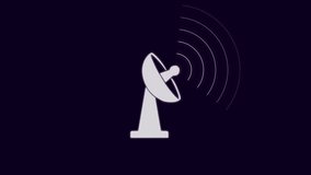 Satellite Dish Emitting 6G Signal Waves on Dark Background antenna - Powered by Shutterstock - Get 15% off with code: PIKWIZARD15