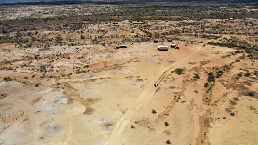 Desert and sea in the north of Colombia
